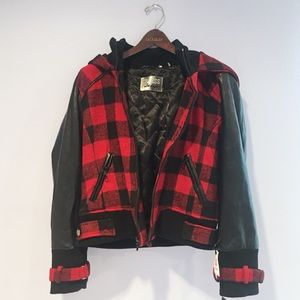 GUESS Red Black Jacket